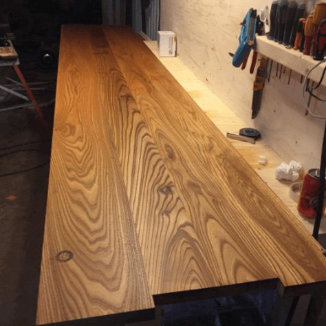 Impregnate precious wood with Selder's furniture oil, linseed oil.