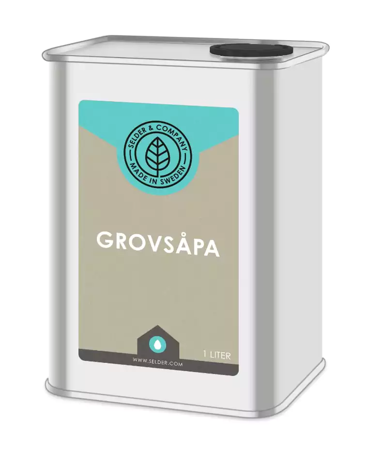 Coarse soap is a linseed oil soap that is a concentrated cleaning agent that dissolves all grease