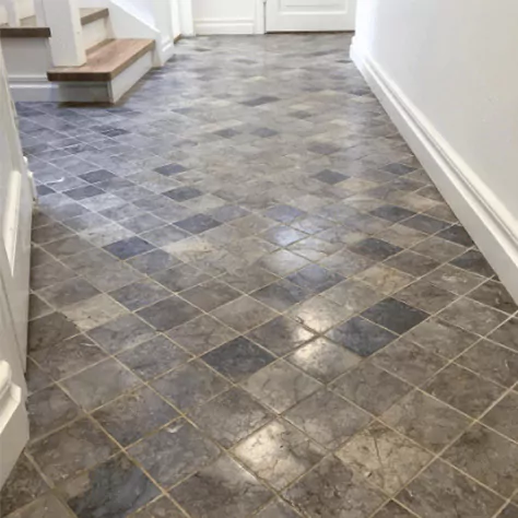 treat limestone floors with stone oil for a dirt-repellent surface.
